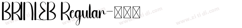 BRINLEB Regular字体转换